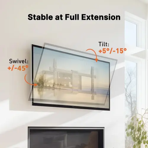 Soporte de Pared MountFTV Full Motion para TV de 37 a 90 Pulgadas, 132 lb y VESA 600x400's photo #4